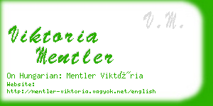 viktoria mentler business card